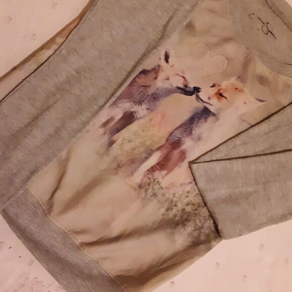 Jessica Simpson girls sweater w Wolves - Picture 4 of 7